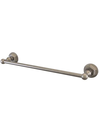 30 inch Edwardian Towel Bar in Antique Pewter.